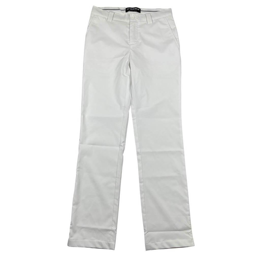 Sunice Golf Pants Mens 30x32 White Stretch Performance Trousers‎ 8906S